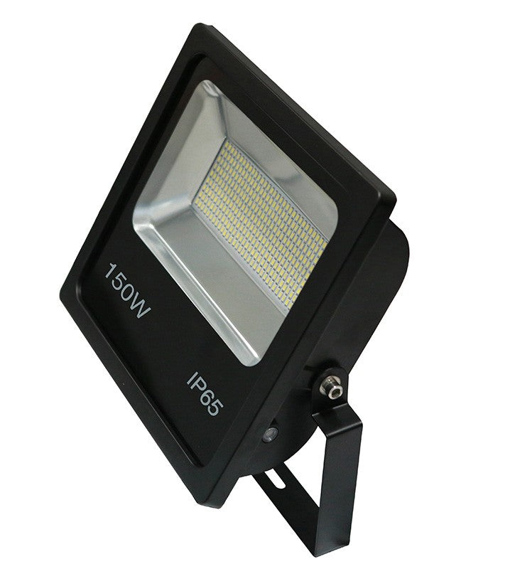 150w SMD LED Floodlight - Black 6500k w/Photocell