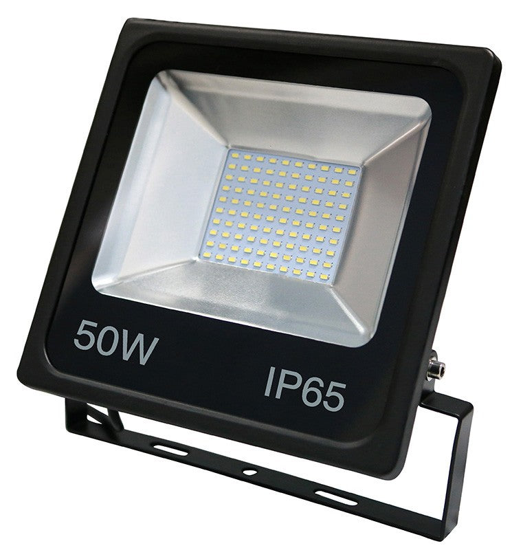50w SMD LED Floodlight - Black 6500k w/PIR Sensor