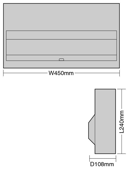21 Way 100A Isolator 2 x 80A RCD Metal Clad Consumer Unit