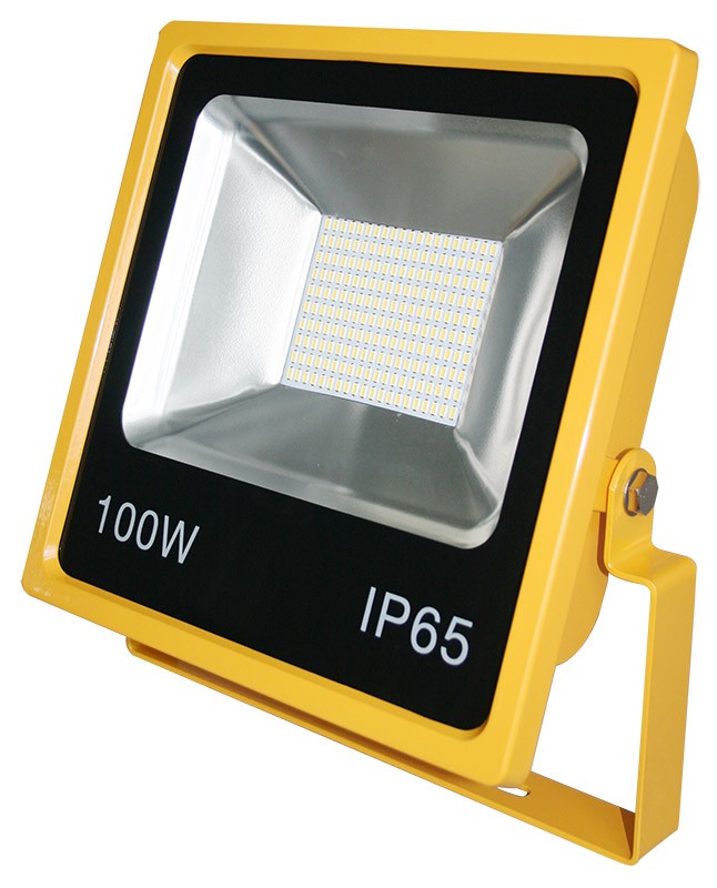 100W SMD LED Floodlight 6500K Yellow