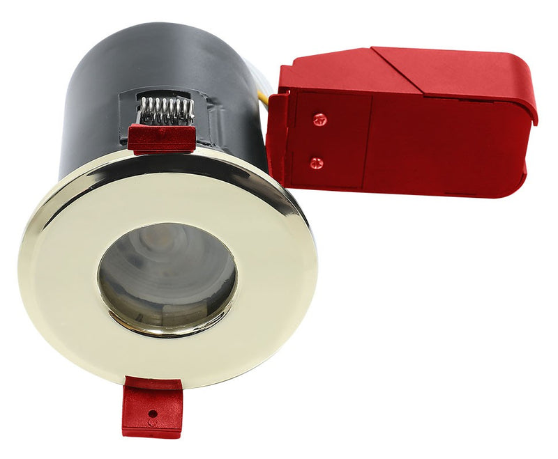 Ignis Plus Fire Rated Downlight GU10 IP65 Brass
