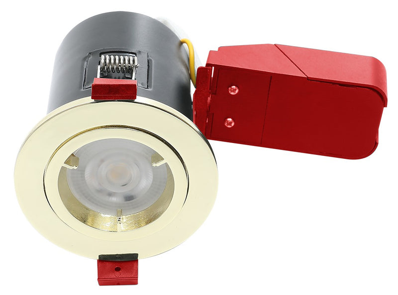 Ignis Plus Fire Rated Downlight GU10 Fixed Brass