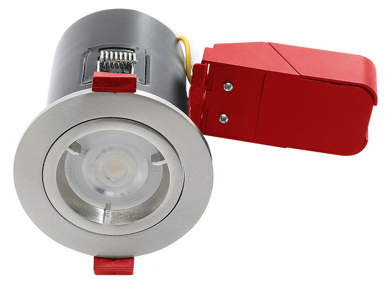 Ignis Plus Fire Rated Downlight GU10 Fixed Satin Chrome