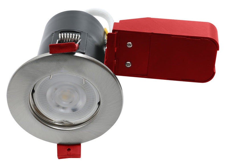 Ignis Fire Rated Downlight Steel GU10 Fixed Satin Chrome