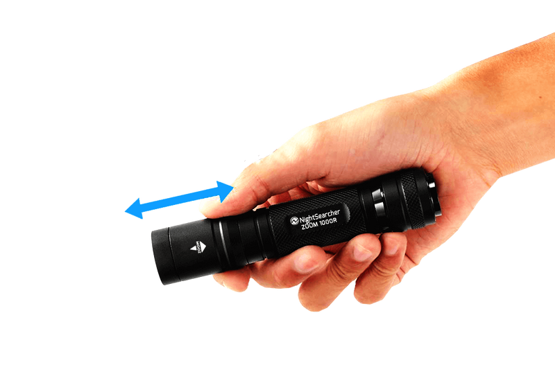 Zoom 1000R Spot-to-Flood Rechargeable Flashlight