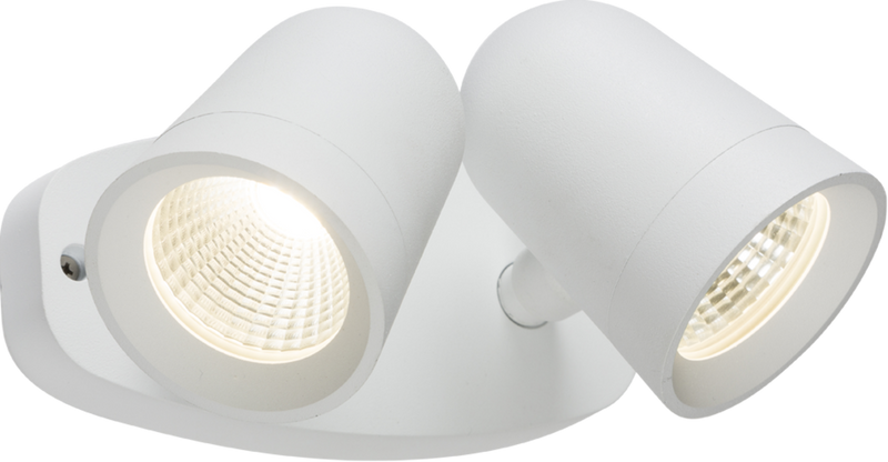 230V IP65 18W LED White Twin Spot Floodlight