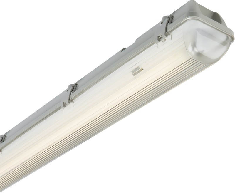 230V IP65 1x58W 5ft Single HF Non-Corrosive Fluorescent Fitting with Emergency