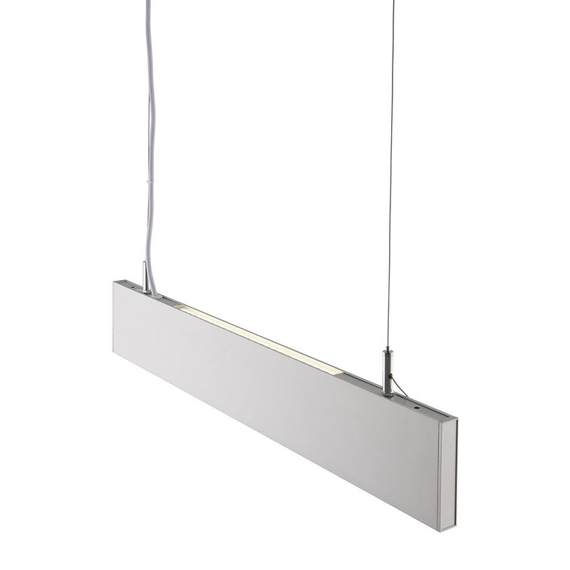 Kingsley 1lt Pendant - Silver anodised & frosted pc - 92520